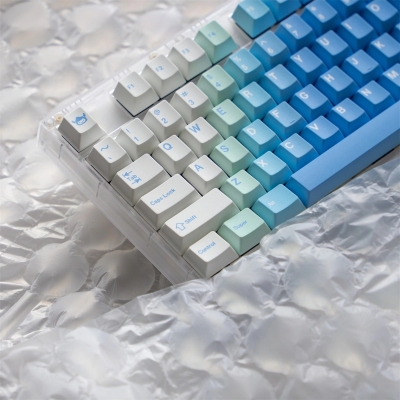 GMK Yeeti 104+38 Full PBT Dye-subbed Keycaps Set for Cherry MX Mechanical Gaming Keyboard